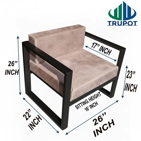 Black_Metal_Single_Seater_Sofa_with_Cushion_for_Living_Room__Heavy_Duty_Iron_Frame_with_Powder_Coating