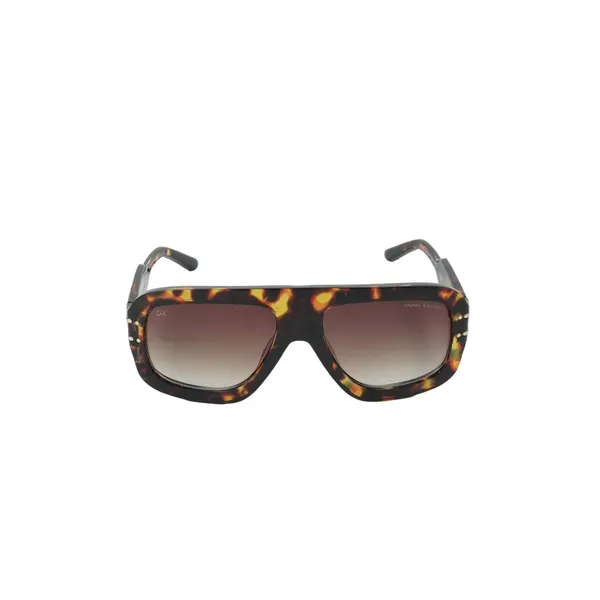 Light_Brown_Monogram_Lens_2_Flat_Top_Sunglass_For_Unisex