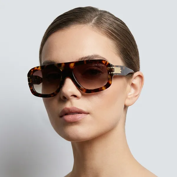 Light_Brown_Monogram_Lens_2_Flat_Top_Sunglass_For_Unisex