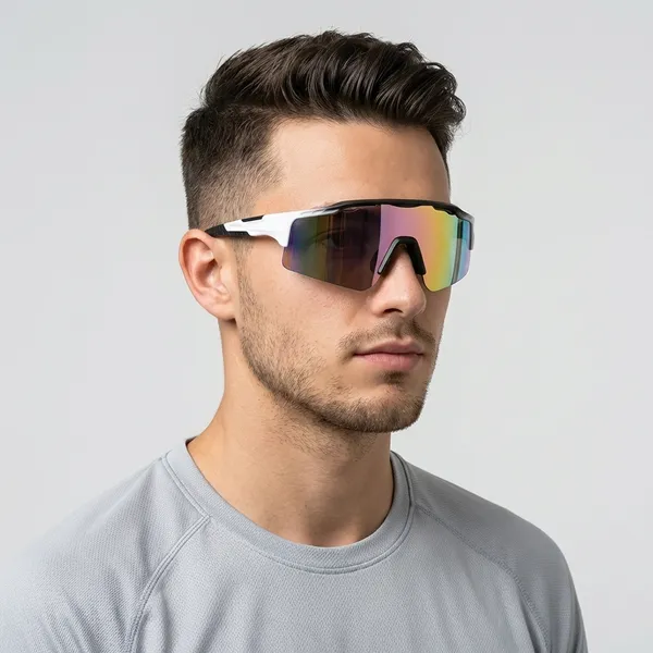White_And_Yellow_Falcon_Shield_Sports_Sunglass_For_Unisex