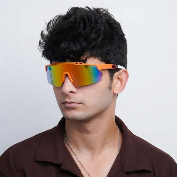 White_And_Orange_Falcon_Stealth_Shield_Matte_Crimson_Performance_Sunglass_For_Unisex