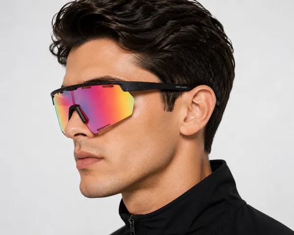 Daniel_Karter_Apex_Dual_Vision_Sports_Sunglasses/UV400/Unisex/_Matt_Black_with_Red_Mirror_Lens