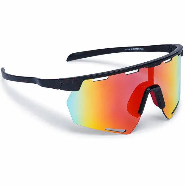 Daniel_Karter_Apex_Dual_Vision_Sports_Sunglasses/UV400/Unisex/_Matt_Black_with_Red_Mirror_Lens