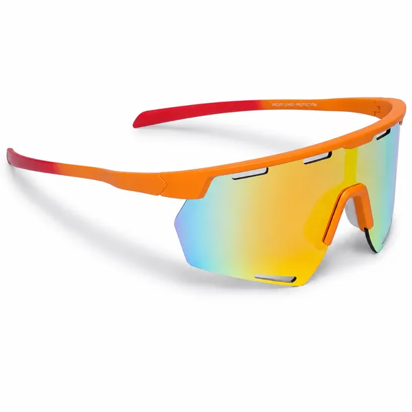 Daniel_Karter_Apex_Dual_Vision_Sports_Sunglasses/UV400/Unisex/_Matt_Orange_with_Orange_Mirror_Lens