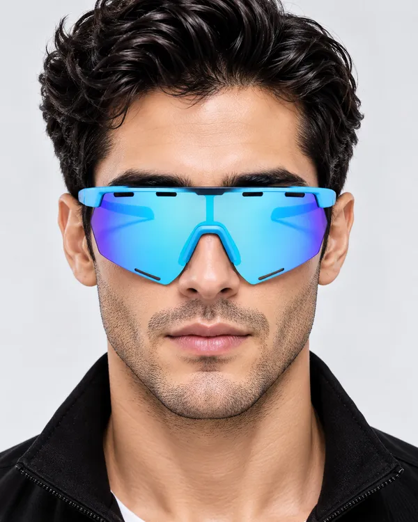 Daniel_Karter_Apex_Dual_Vision_Sports_Sunglasses/UV400/Unisex/_Matt_Sky_Blue_with_Aqua_Blue_Mirror_Lens