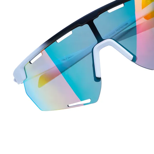 Daniel_Karter_Apex_Dual_Vision_Sports_Sunglasses/UV400/Unisex/_Matt_White__Black_Gradient_With_Reddish_Green_Mirror_Lens
