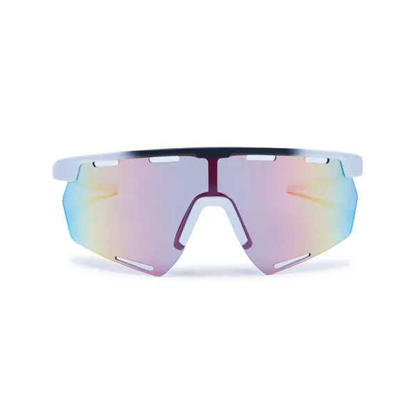 Daniel_Karter_Apex_Dual_Vision_Sports_Sunglasses/UV400/Unisex/_Matt_White__Black_Gradient_With_Reddish_Green_Mirror_Lens