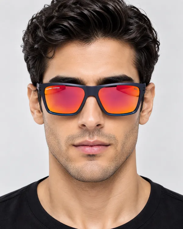 Daniel_Karter_UV400_Amber_Shield_Unisex_Sunglasses_Black_With_Red_Mirror_Lens