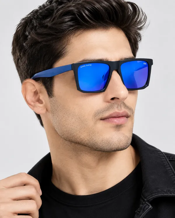 Daniel_Karter_UV400_BlackWith_Dark_Blue_Temple_Fusion_â€“Blue_Mirror_Lens
