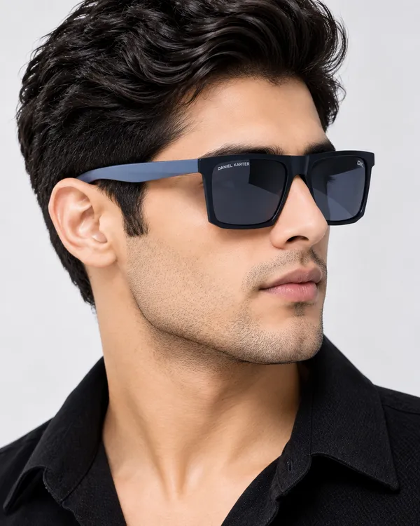 Daniel_Karter_UV400_Black_With_Grey_Temple_Fusion_–_Black_Polarised_Lens