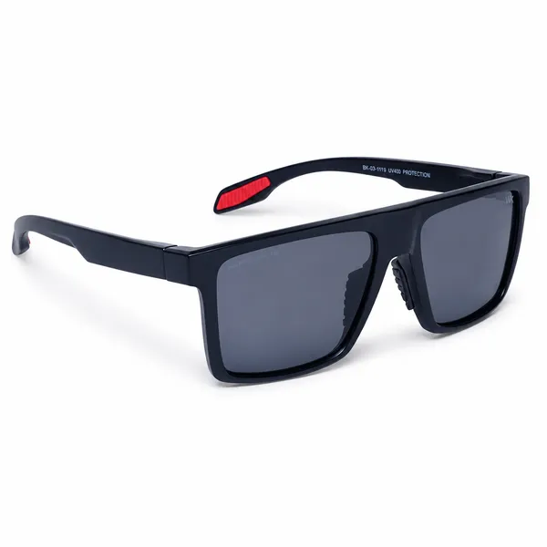 Daniel_Karter_UV400_Black_With_Rainbow_Temple_Blaze_–_Black_Polarised_Unisex_Sunglasses