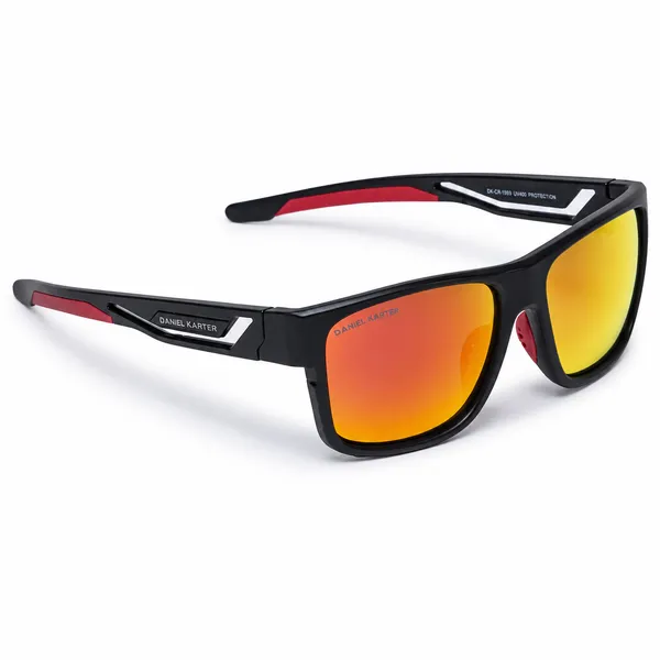 Daniel_Karter_UV400_Solar_Edge_Black_With_Red_Mirror_Lens/Unisex