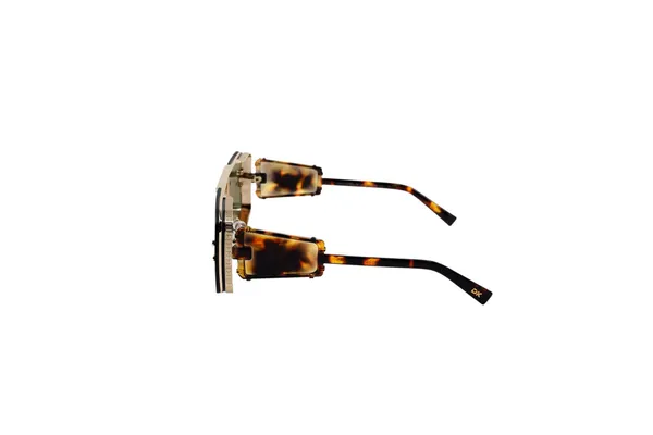 Brown_Luxury_Gold_Shield_Visor_2_Sunglass_For_Unisex