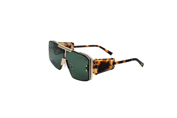 Brown_Luxury_Gold_Shield_Visor_2_Sunglass_For_Unisex