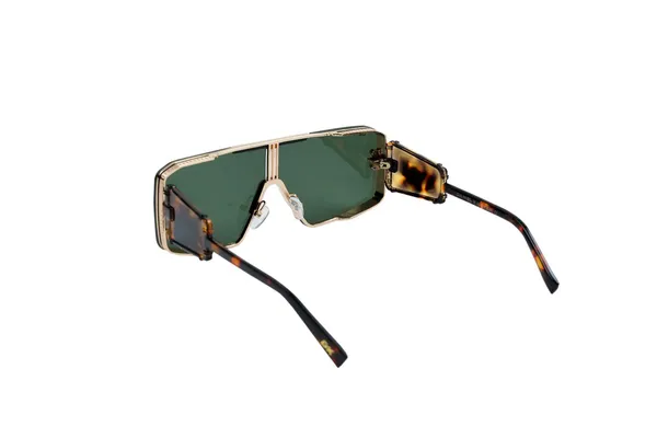Brown_Luxury_Gold_Shield_Visor_2_Sunglass_For_Unisex