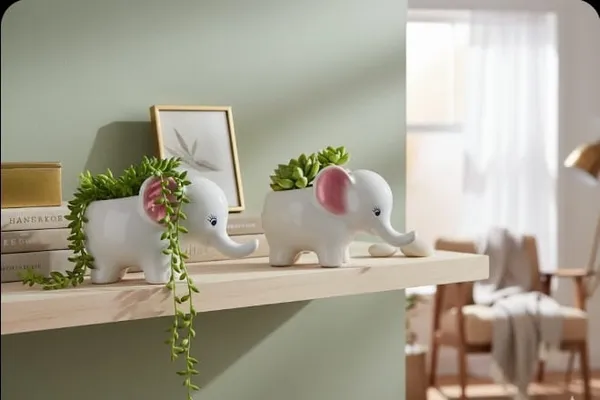 set_of_2_Elephant_planter_(white_colour)