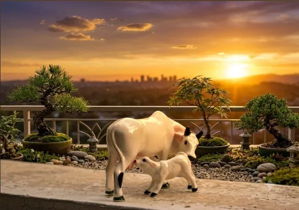 Pack_of_2_Ceramic_Miniature_Standing_Mother_Cow_and_calf