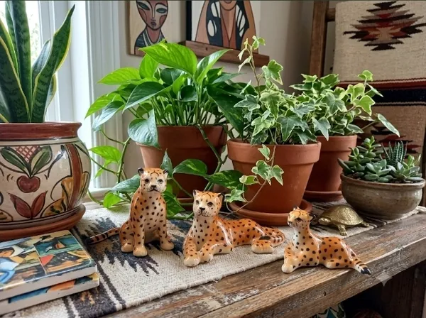 Set_of_of_3_-_Ceramic_Miniature_-_The_Tiger_Family