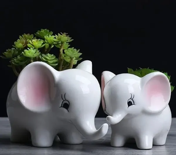 set_of_2_Elephant_planter_(white_colour)