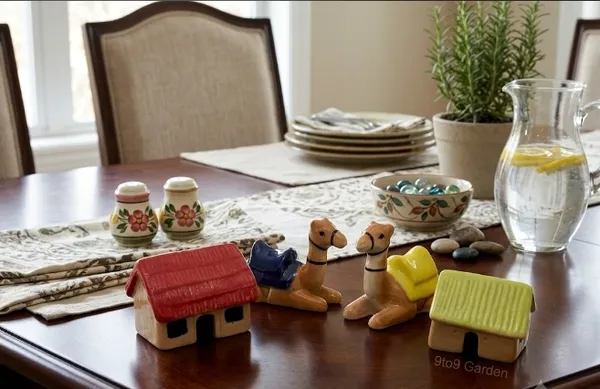Pack_Of_4_-_Ceramic_Miniature_Hut_&_Camel_For_Home_Decor