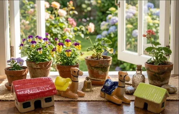 Pack_Of_4_-_Ceramic_Miniature_Hut_&_Camel_For_Home_Decor