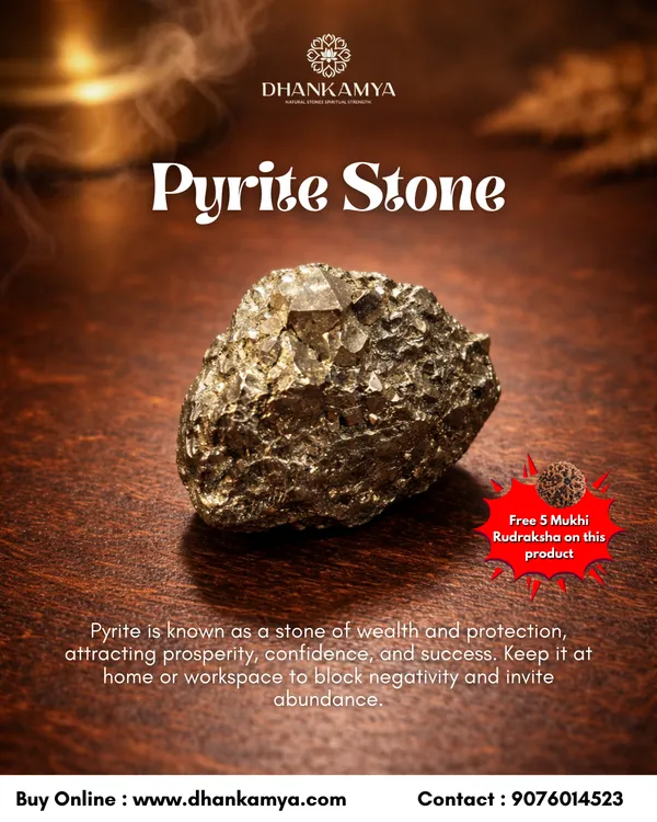 Pyrite_Stone_For_Men_&_Women_|_Pack_Of_1_With_5_Mukhi_Rudraksh_Free