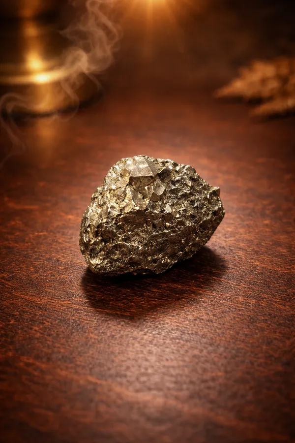 Pyrite_Stone_For_Men_&_Women_|_Pack_Of_1_With_5_Mukhi_Rudraksh_Free