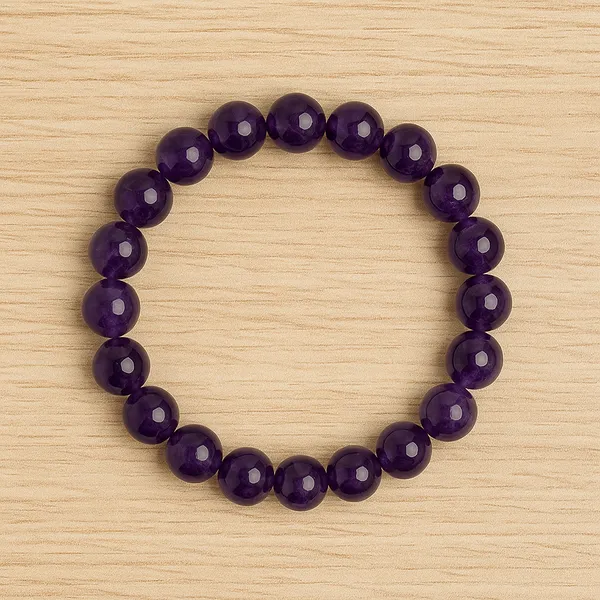 Amethyst_Bracelet_For_Men_&_Women_|_Pack_Of_1_With_5_Mukhi_Rudraksh_Free