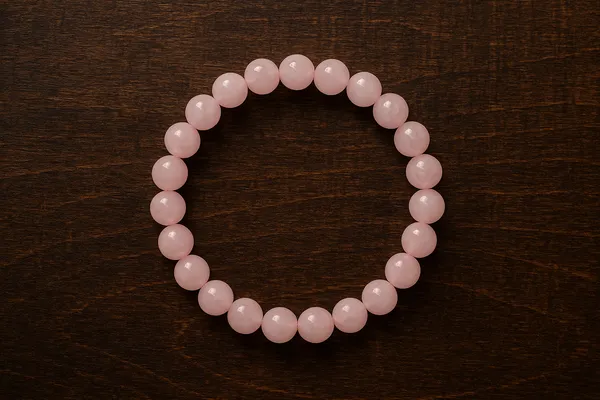 Rose_Quartz_Crystal_Bracelet_For_Men_&_Women_|_Pack_Of_1_With_5_Mukhi_Rudraksh_Free