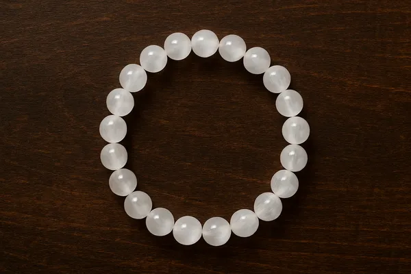 Crystal_Selenite_Bracelet_For_Men_&_Women_|_Pack_Of_1_With_5_Mukhi_Rudraksh_Free