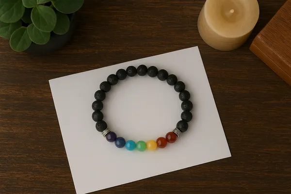 Crystal_7_Chakra_Lawa_Bracelet_For_Men_&_Women_|_Pack_Of_1_With_5_Mukhi_Rudraksh_Free
