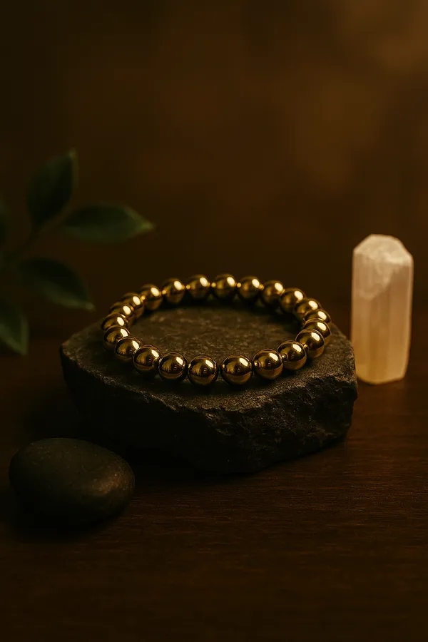 Golden_Crystal_Pyrite_Bracelet_For_Men_&_Women_|_Pack_Of_1_With_5_Mukhi_Rudraksh_Free