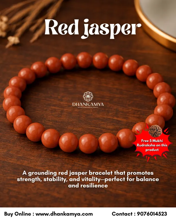 Jasper_Bracelet_For_Men_&_Women_|_Pack_Of_1_With_5_Mukhi_Rudraksh_Free