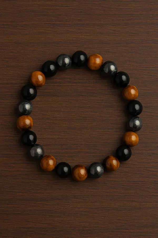 Crystal_Triple_Protection_Bracelet_For_Men_&_Women_|_Pack_Of_1_With_5_Mukhi_Rudraksh_Free