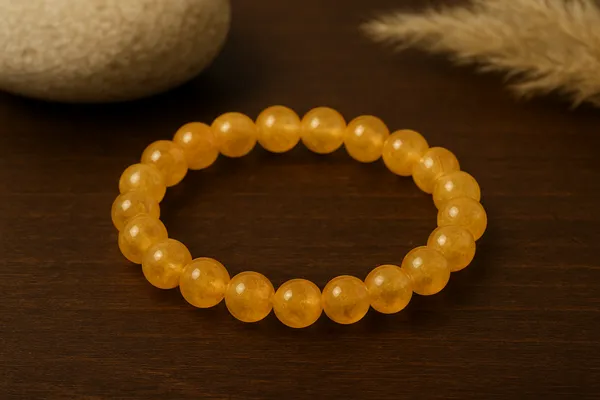 Citrine_Bracelet_For_Men_&_Women_|_Pack_Of_1_With_5_Mukhi_Rudraksh_Free