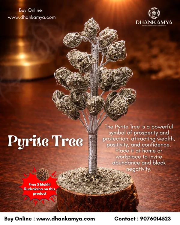 Pyrite_Tree_For_Men_&_Women_|_Pack_Of_1_With_5_Mukhi_Rudraksh_Free
