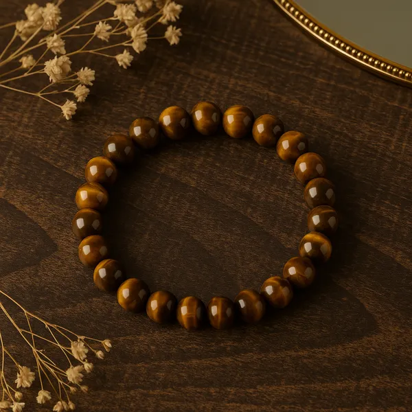 Crystal_Tiger_Eye_Bracelet_For_Men_&_Women_|_Pack_Of_1_With_5_Mukhi_Rudraksh_Free