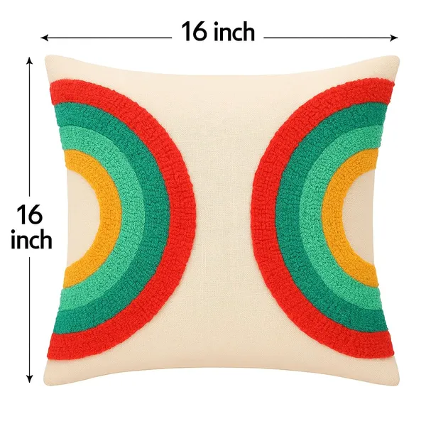 Multicolor_Premium_Bohemian_Tufted_Throw_Pillow_Cover_For_Sofa_&_Bedroom_(16_x_16_Inch)