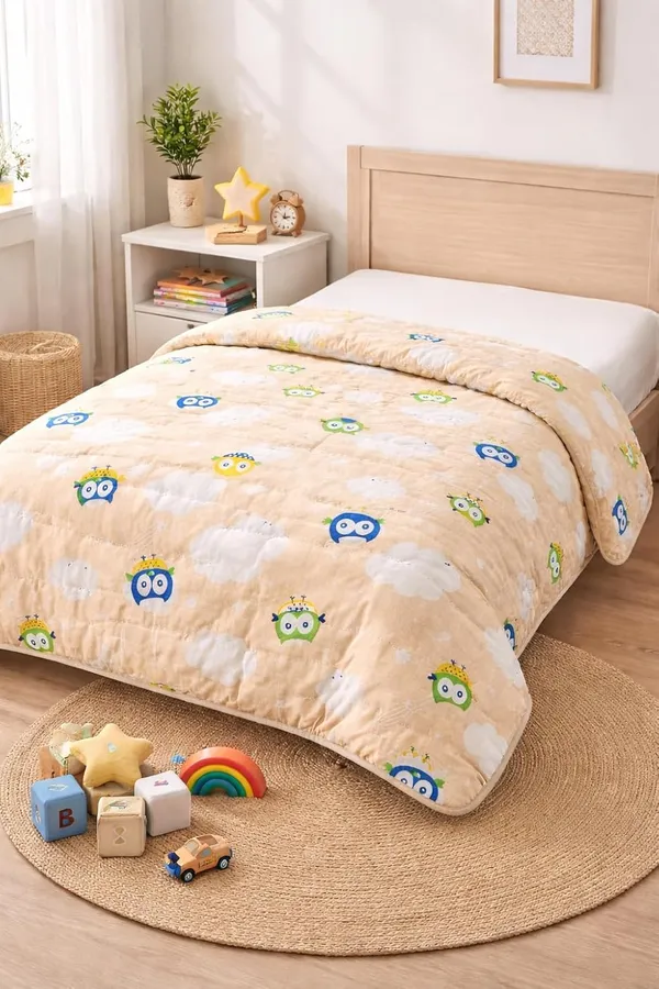 Peach_Premium_Jaipuri_Kids_Rajai_For_Sofa_&_Bedroom