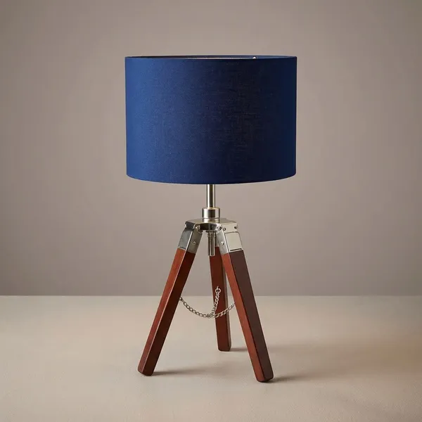 Blue_Premium_Wooden_Tripod_Table_Lamp_For_Home_Decor
