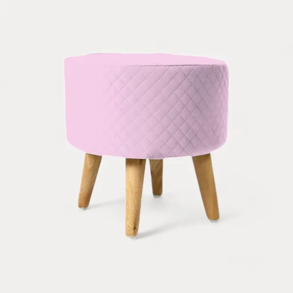 Pink_Premium_Round_Wooden_Ottoman_Stool_For_Home_Decor
