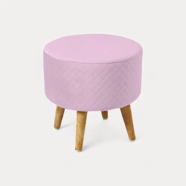 Pink_Premium_Round_Wooden_Ottoman_Stool_For_Home_Decor