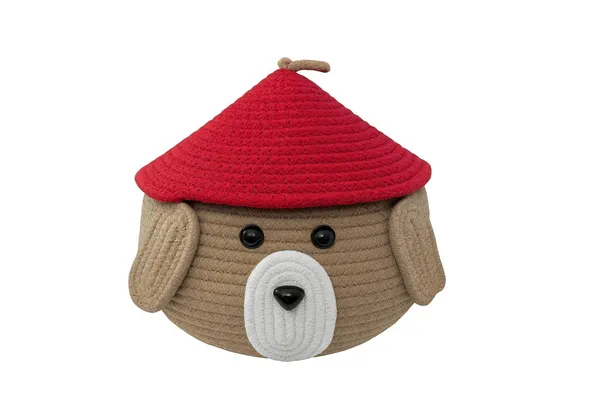 Tan_&_Red_Premium_Cotton_Rope_Storage_Basket_For_Home_Decor
