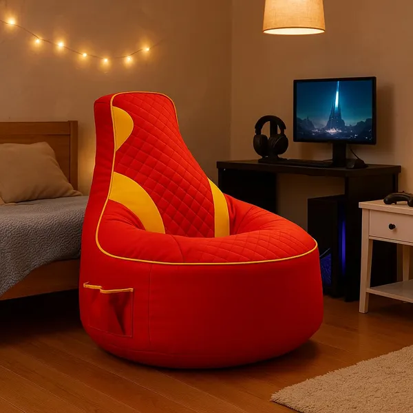Red_Premium_Gaming_Bean_Bag_Cover_For_Home_Decor