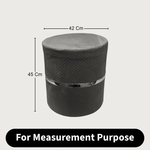 Black_Premium_Vibrant_Drum_Stool_For_Home_Decor