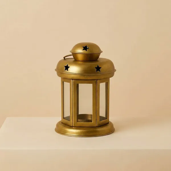 Cream_Premium_Decorative_Metal_Lantern_With_Star_Cutouts_For_Home_Decor
