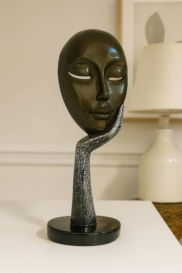 (Pack_Of_2)_Bronze_Premium_Modern_Art_Decorative_Face_Sculptures_For_Home_Decor