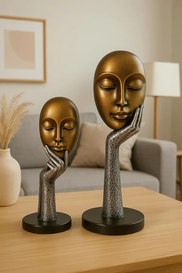 (Pack_Of_2)_Bronze_Premium_Modern_Art_Decorative_Face_Sculptures_For_Home_Decor