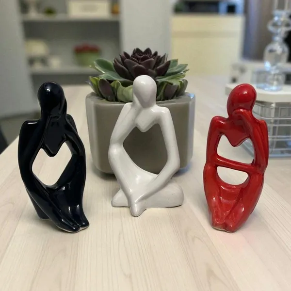 (Pack_Of_3)_Multicolor_Premium_Modern_Abstract_Ceramic_Figurine_Set_For_Home_Decor