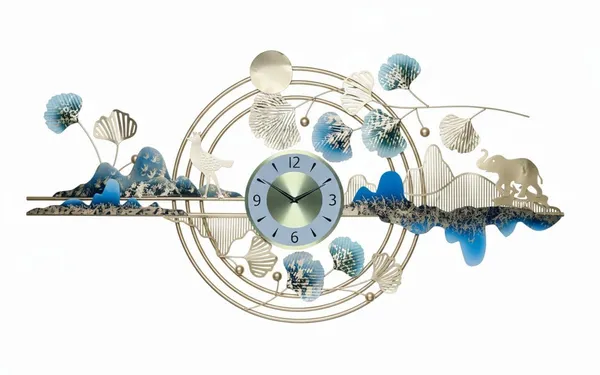 Blue_&_Gold_Premium_Metal_Wall_Clock_With_Decorative_Art_For_Home_Decor